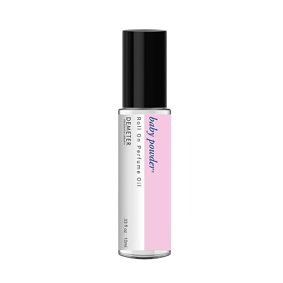 DEMETER Baby Powder Roll On Perfume Oil, 0.33 Oz, Long-Lasting