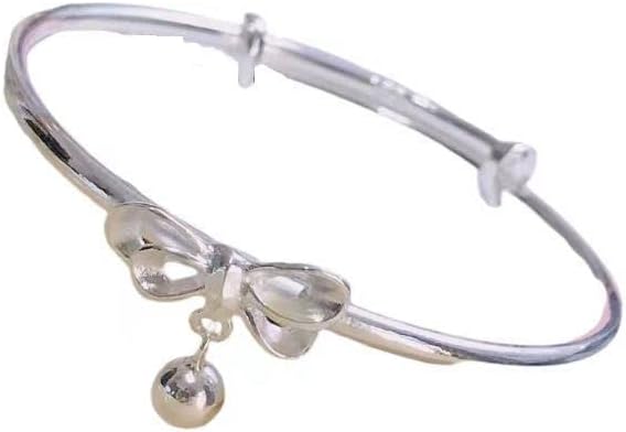 The 999 Sterling Silver Bow Bell Bracelet Is Suitable For Allergic Skin, The Best Couple Gift