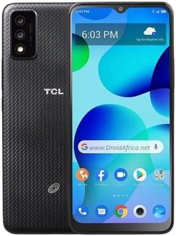 TCL Straight Talk Locked 30 T T603DL 32GB Storage 3GB RAM Smartphone 6.52 HD Display Android 12 Black