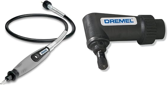 Dremel 575 Right Angle Attachment for Rotary Tool with Flex Shaft Rotary Tool Attachment with Comfort Grip and 36 Long Cable