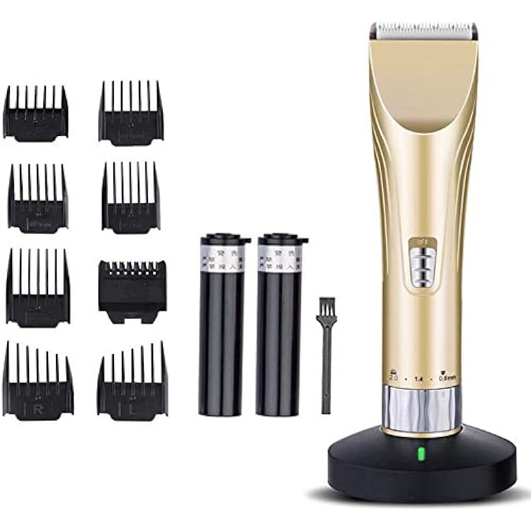 Professional Electric Hair Trimmer Clipper Powered Grooming Kit Mens Shaver Barber Beard Trimmer Haircut Machine Quiet Hair Cutting Kit for Home - Premium-Black