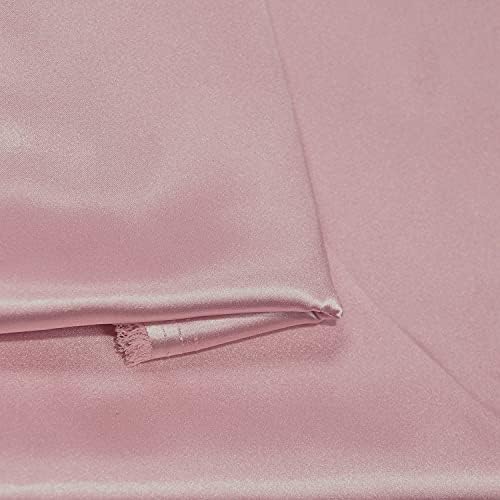 Stretch Satin Fabric for Bridal Dress Decoration & Craft 47 Inches Width by The Yard Entelare(Champagne 1Yard)