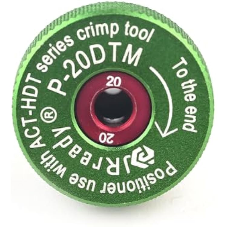 JRready P-20DTM-JR Positioner for ACT-HDT Crimp Tool suitable for #20 Deutsch DTM Series &Amphenol ATM Series Solid Contacts