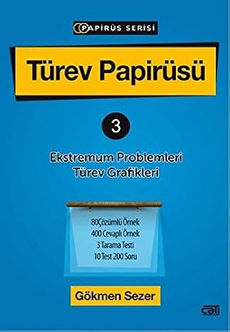Türev Papirüsü - 3; Ekstremum Problemleri - Türev