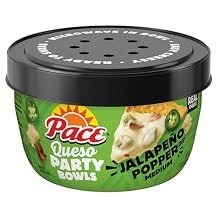 Pace Jalapeno Popper Dip, Cheese Dip, 11 oz Microwavable Bowl