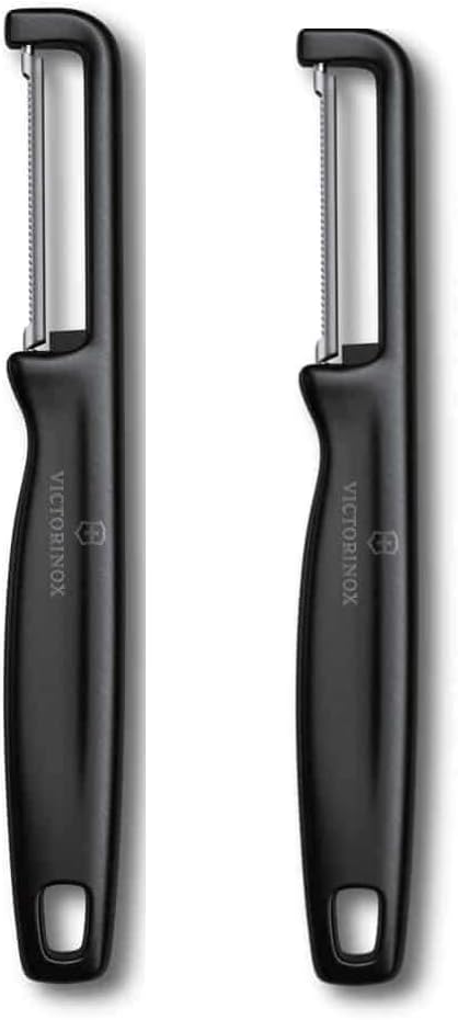Victorinox Black 2-Piece Flat Fruit Vegetable Peeler 7.6075(2 Pieces)