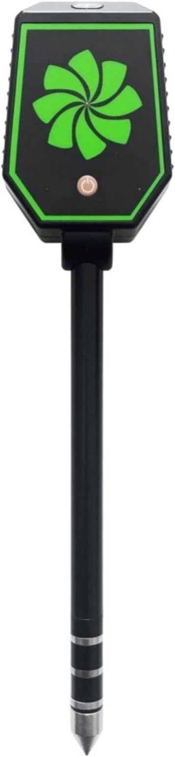 Soil Tester with App Connectivity, Digital pH Moisture Salinity Fertility Meter for Home Garden Potted Plants Greenhouse