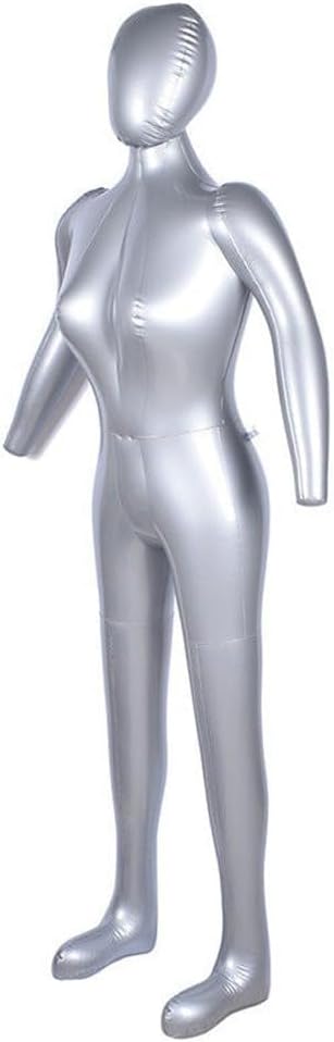 165cm Inflatable Full Body Female Mannequin Model with Show Casement Display for Retail and Exhibition Window Display, PVC Material for Easy Handling