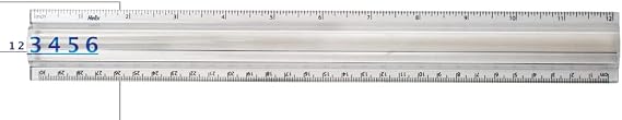 Maped - Helix 2X Magnifier Ruler, 12 Inch / 30cm - Precision Measurement - Enhanced Reading Clarity - Durable and Portable Design - Dual Functionality
