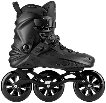 FlyingEagle X7T & X7 Reaver Pro T110 Inline Skates for Men & Women, 3 Wheel 110mm Hard Boot Freestyle Urban Inline Skates Adult with Aluminum Frame, Outdoor Freeskates for Stability and Control