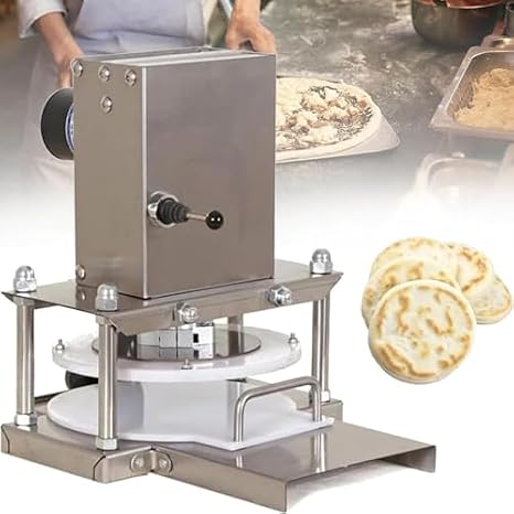 Electric Dough Sheeter Press Machine, Stainless Steel Pizza Dough Roller for Fast Pasta Preparation, 25cm Commercial Dough Press for Bakery Use