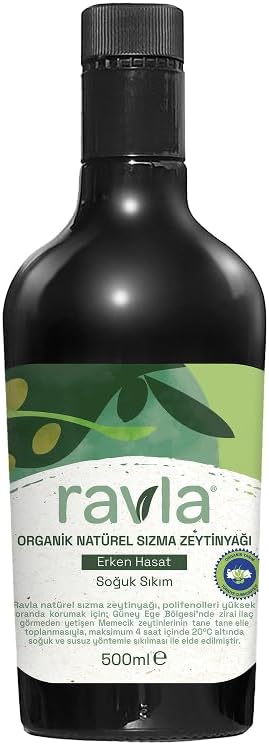 Ravla Organik Erken Hasat Zeytinyağı – İçimlik 500 ml