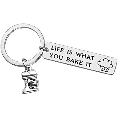 Ciyumu Baker Gift Baking Keychain Gifts for Baker Bake Lover Gift Culinary Student Gifts Culinary School Graduation Gift Bake Lover Keychain Gift Pastry Chef Gifts for Women Keychain