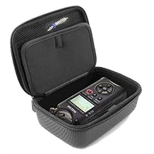 CASEMATIX Travel Case Compatible with Tascam DR-40X Handheld Recorder, DR-05X Stereo Recorders, or DR-07X Portable Digital Audio Interface - Includes Carry Case Only