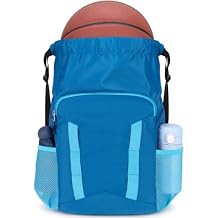 Soccer Drawstring Bag Basketball Backpack for Football Volleyball Gym Sports Training with Shoe Compartment