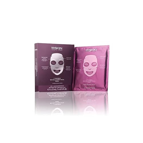 111SKIN Y Theorem Bio Cellulose Facial Mask | Repair, Rest & Rejuvenate Skin | Set of 5 0.78 oz each