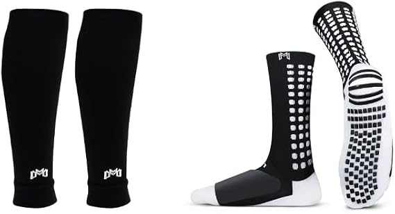 Protective Grip Sock + Pre Cut Sock Sleeve Bundle Pack (Black)