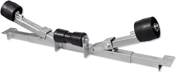 vidaXL Boat Trailer Bottom Support Bracket with Keel Rollers