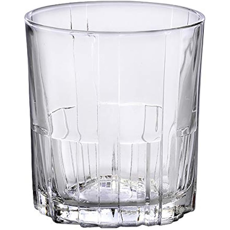 Duralex Tumbler Glass Jazz Collection Tempered Drinking Glasses, Sets of 6 Old Fashioned Drinking Glasses 9 Ounces