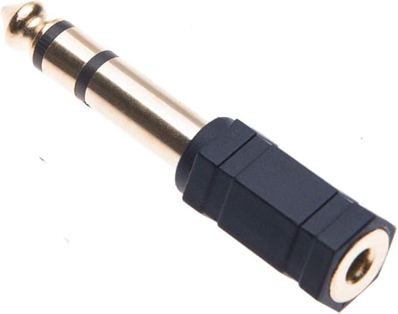 Insignia 1/4"-to-3.5mm Mini Headphone Jack Adapter - Black