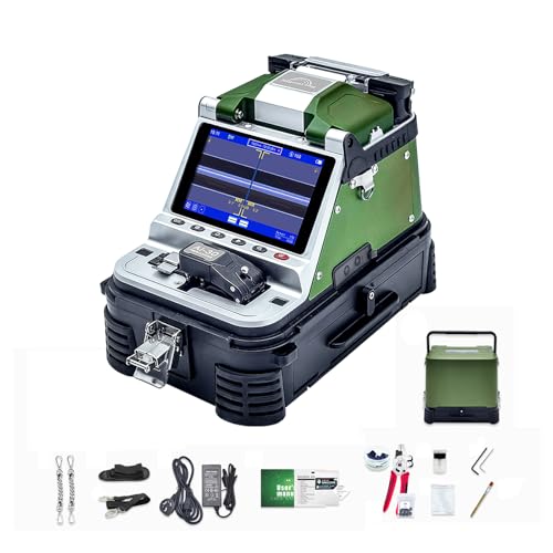 Signal fire Ai-30 Fusion Splicer High-Precision One-Step Fiber Cutter Integrated, Visible Core Fusion Splicer Core Alignment WBuilt-in VFL & OPM Function and 3 in 1 Optical Fiber Holder