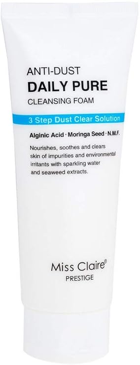 Miss Claire Prestige Anti-dust Daily Pure Cleansing Foam, White, 150 ml