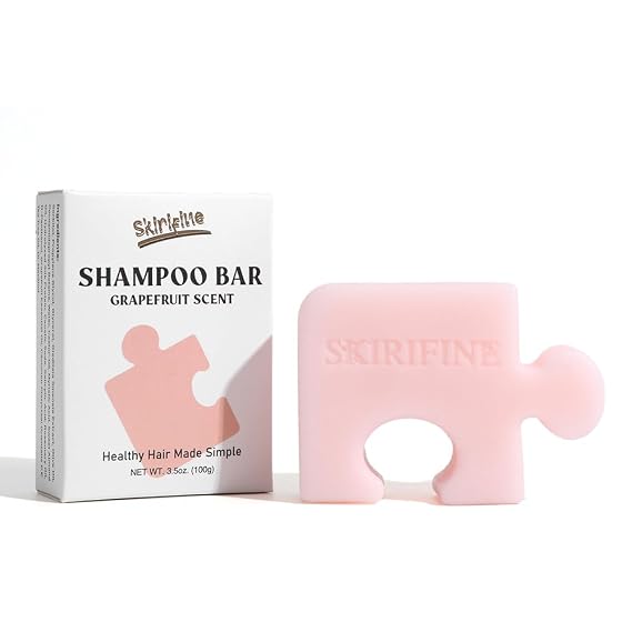 Puzzle Grapefruit Solid Shampoo Bar for Oily Hair, 3.5 oz