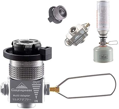 camping moon Outdoor Butane Gas Refill Adapter Gas Saver Plus Nozzle Type Canister to Isobutane Canister Gas Saver Z11/Z15