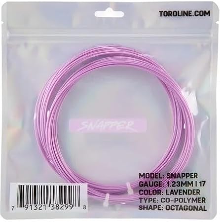 Toroline Snapper 17 Gauge 1.23mm Tennis String Set Lavender
