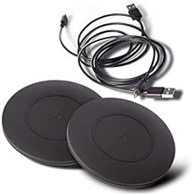 TYLT Shield 2 Pack Wireless Charger Pad | Wireless Charging Station | Qi-Certified 10W Max Universal Fast Wireless Charging Pad Compatible to Apple, Samsung, Wireless Buds, and Other Capable Devices