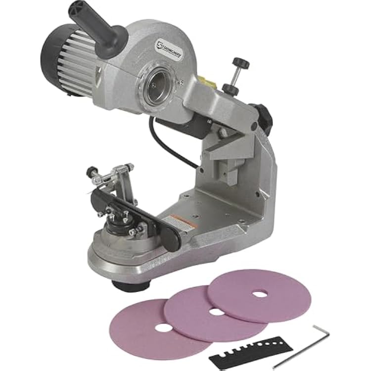 Strongway Electric Chainsaw Sharpener - 110V, 14in. to 34in. Pitch, 3,400 RPM