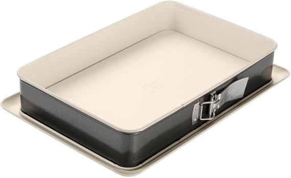 Dr. Oetker rectangular springform pan steel cream / anthracite 38 cm