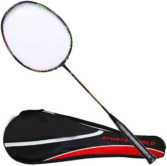 Professional Carbon Fiber Line Badminton Racket Full Carbon 5U Racket Up to 30LBS with Woven Bag G5