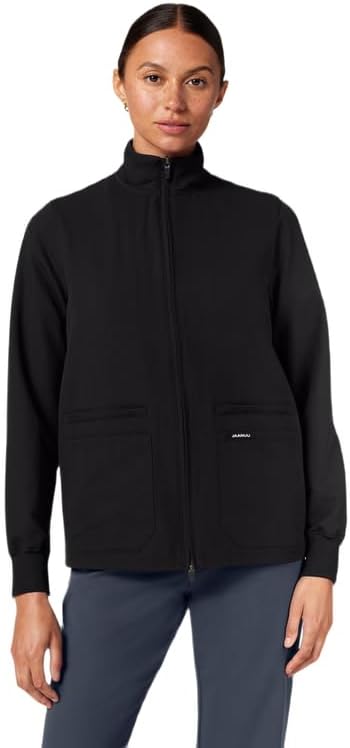 JAANUU Ceri Women's 6-Pocket Classic Scrub Jacket, Wrinkle Resistant