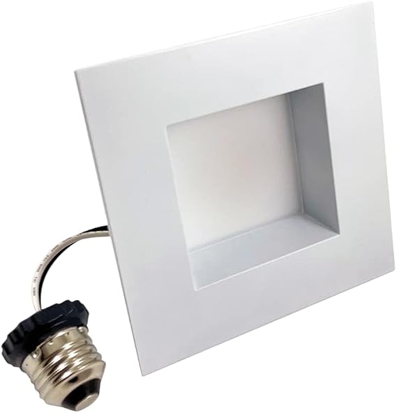 4in Square LED Downlight Selectable CCT Dimmable - 65w Replacement