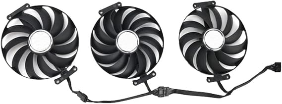 CF1010U12S 95mm Graphics Card Cooling Fan Replacement for ASUS ROG Strix RTX 3060 Ti 3070 3070 Ti 3080 3080 Ti 3090 RX 6800 6700 XT Quiet Cooler Fan (1 Set)