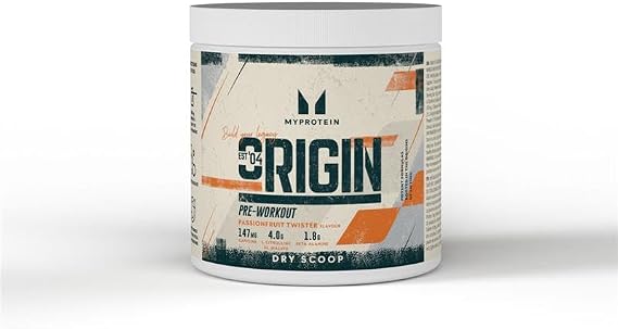 Myprotein Pre Workout - Passionfruit Twister Flavour - 18 Servings of Dry Scoop Pre Workout Powder - 150mg Caffeine, 4g Citrulline Malate and 1.8g Beta Alanine - Boost Energy & Performance