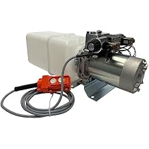 Magister Hydraulic Pump 12V DC Double Acting Power Unit with 8 Quarts Plastic Reservoir Max Pressure 2600