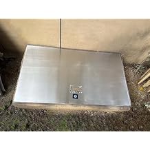 ZAQYCM Crawl Space Floor Access Door with Lock and Handle, Recessed Sewer Manhole Cover Yard Patio Garden, Customizable Egress Basement/Window Well Covers Outside(WxL 20x23in)