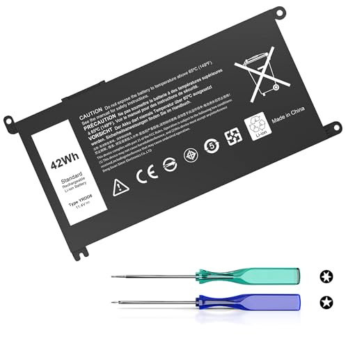42Wh YRDD6 Battery Compatible With Dell Inspiron 14 15 3000 5000 3493 3582 3583 3584 3593 3793 5480 5481 5482 5485 5490 5491 5493 5581 5585 5590 5593 5594 5598 Vostro 3491 5490 P93G P75F 1VX1H VM732