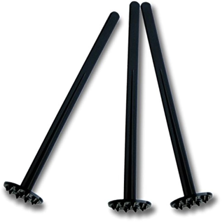 Swizzle Lemon Muddler for Cocktail and Ice Tea Drinks Pack of 25 170mm Tall, Black