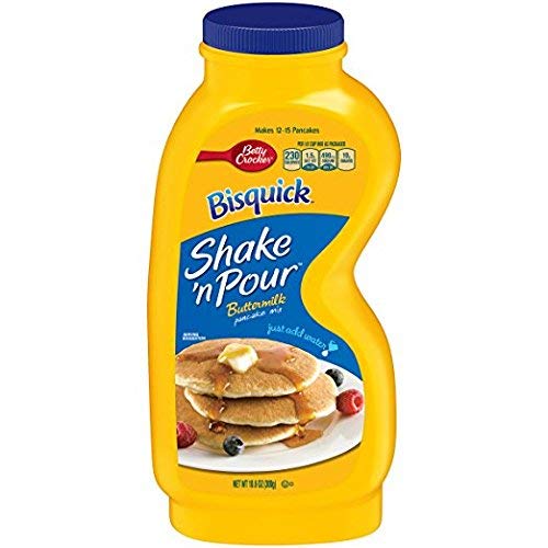 Bisquick SHAKE N POUR Buttermilk Pancake Mix 10.6oz 4 Pack by Betty Crocker