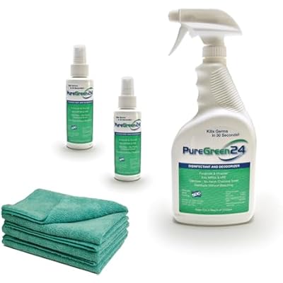 Starter pack Safe & Effective Disinfectant Kills Deadly Germs including RSV COVID-19 Norovirus MRSA Staph flu Contains no toxic chemicals odorless 1 32 & 2 4oz sprays 3 XL MFCs