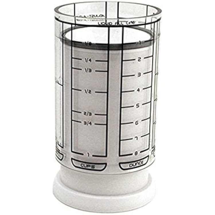 KitchenArt 1 Cup Adjust-A-Cup, Plastic, White