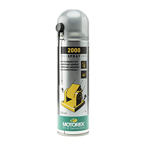 Motorex 302272 Fully Synthetic High-Pressure and Impact Resistant Lubricant Spray 2000, 500ml 0.5 Liters