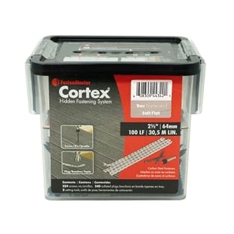 Fastenmaster Collated Cortex Hidden Plug Fasteners for Trex Decking Salt Flat 100 ln/ft