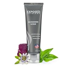 Exposed Skin Care, Microderm Face Scrub with Corundum Crystals Gentle Daily Exfoliating Facial Scrub for Acne Scars, Blackheads, Blemishes and Clogged Pores Radiant Smooth Glow for All Skin Types