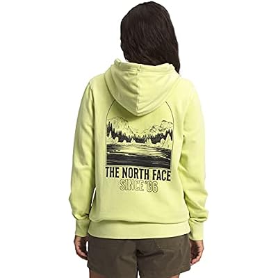 THE NORTH FACE Womens Mountain Peace Full Zip Hoodie, Pale Lime Yellow, X-Small