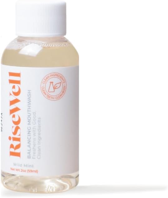 RiseWell Natural Mouthwash Alcohol Free - Wild Mint, 2oz