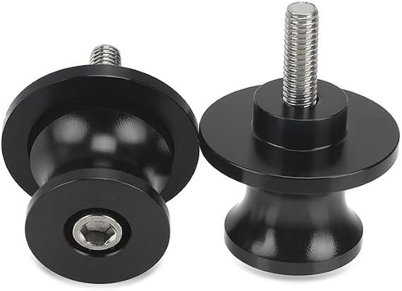 M8 Z650 Z800 Z900 Motorcycle Aluminum CNC Swing arm Sliders Spools Stand Screw Compatible With Z650 Z800 Z900 All Years ZX6R ZX636 2014-2022 Z1000 2013-2017 Z1000SX 2014-2016(Black)